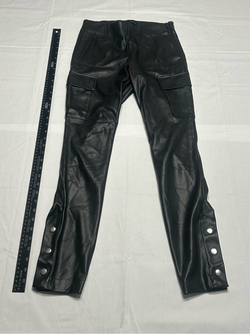 Zara Black Faux Leather pants